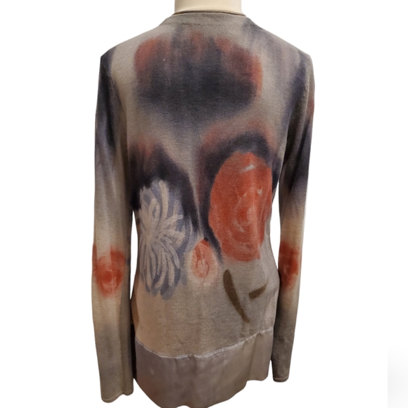 Open Cardigan Watercolor Flowers - Picture 2 of 7